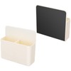 2 Pieces Large Capacity White Strong Magnetic Chalk Holder,Fridge Magnet