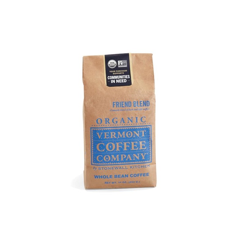 Vermont Coffee Company Friend Blend Whole Bean Coffee, 16 oz