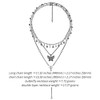 Exquisite hollow butterfly pendant necklace personality multi-layered necklace retro fashionable