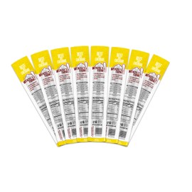 Wenzel’s Farm Beef with Cheddar Sticks │Supports Active Lifestyles │ Flavorful, Natural Smoked │ High Protein, Low Carb │ No MSG, Fillers, Binders, Artificial Colors │ Gluten Free | 16 sticks (8 packs of 2)
