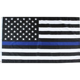 Briarwood Lane Thin Blue Line Police Grommet Flag Emergency Services 3' x 5'