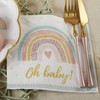 Kate Aspen Boho Rainbow Baby Shower Decorations, One Size, Napkins