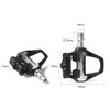 ANSJS Road Bike Pedals, Lightweight Clipless Bike Pedals with Cleat
