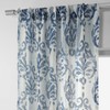 HPD Half Price Drapes SHCH-PS18042-84 Printed Faux Linen Sheer Curtain