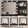 Palimder Vanity Desk with Mirror & Light, Large Drawer &
