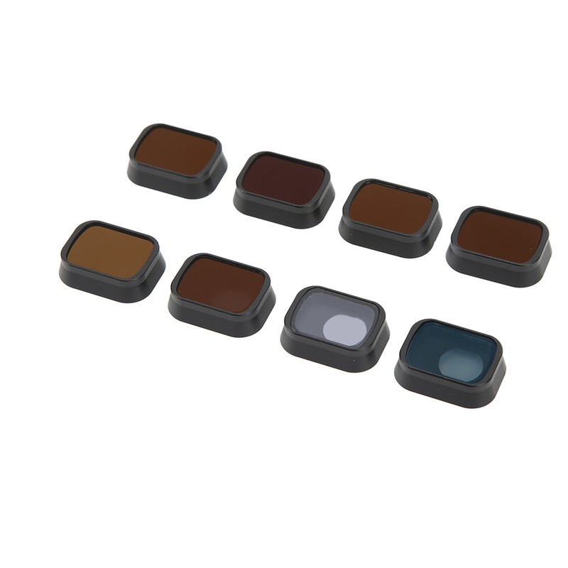 8Pcs Drone Camera Lens Filter Aluminum Alloy CPL ND8 ND16
