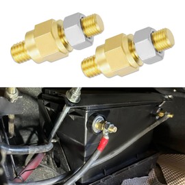 QZTYTY 2PCS Side Post Battery Terminal Adapter, 3/8 16 Bolts Standard Battery Post Stud Extender Screws, Car Accessories Brass Stud Side Post Battery Terminal Bolt Compatible with GM Post