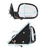 Spec-D Tuning Glossy Black Power Side Mirrors Compatible with 1994-2001