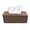 Tissue Box Cover Rectangle Tissue Box with Flip-Open Top ，Decorative