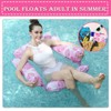 2 Pack Inflatable Pool Floats Adults, 4-in-1 Multi-Purpose Inflatable Pool