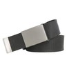 Men's Fabric Belt, Black, Belt 160 cm, Matte 40 mm
