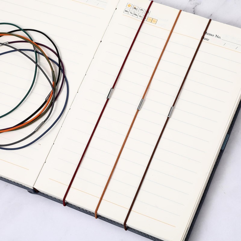 10 Pcs Elastic Bands for Travelers Notebook Connecting Inserts Notebook