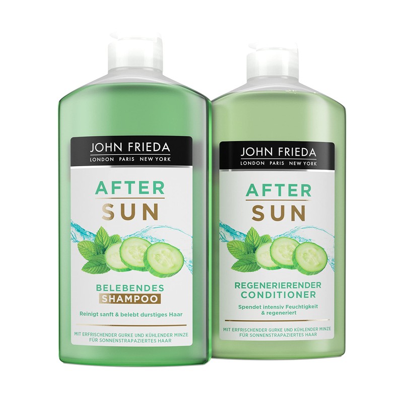 John Frieda After Sun Shampoo 250 ml with Refreshing Cucumber