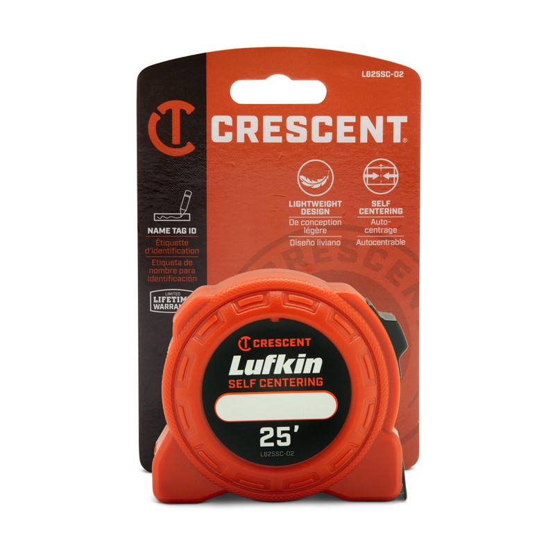 Lufkin 25' Self-Centering Power Tape - L625SC-02