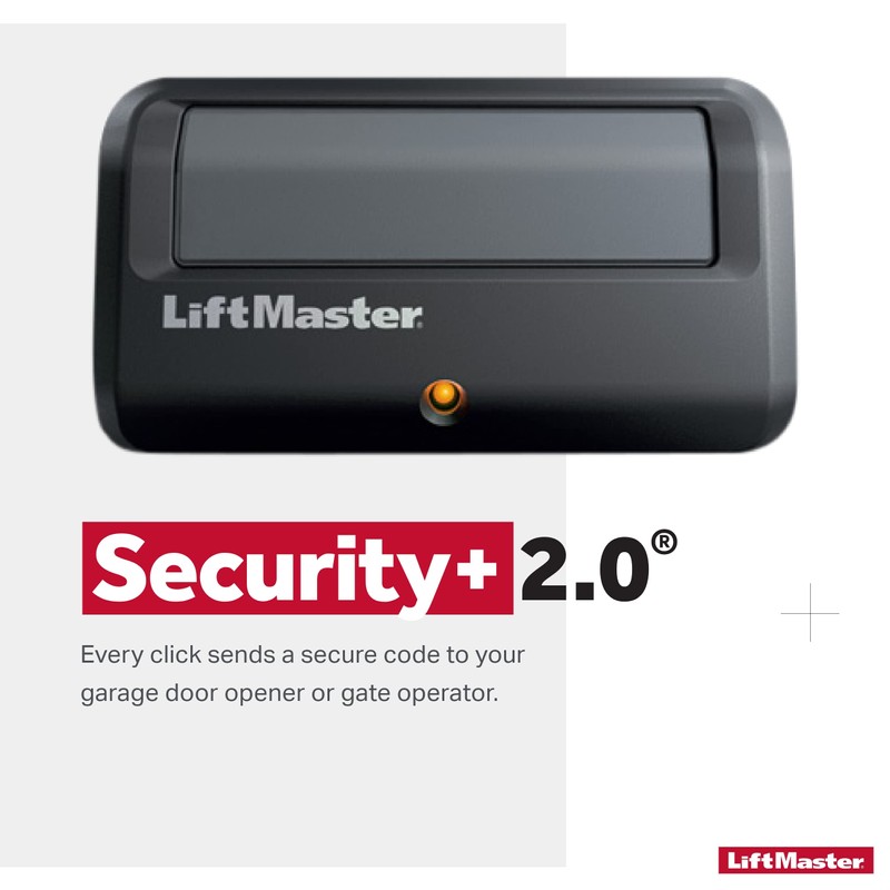 LiftMaster 891LM Security+ 2.0 1-Button Gate Operator Remote Control with