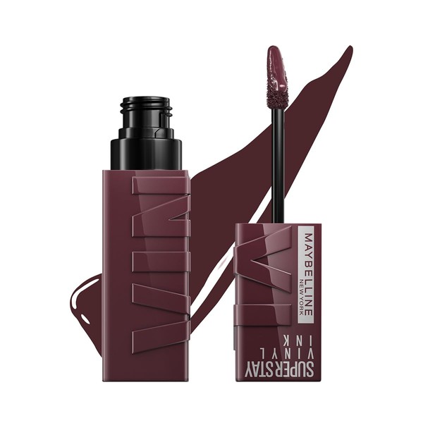 Maybelline Labial lquido Superstay Vinyl Ink tono fearless, 4.2ml, brillante