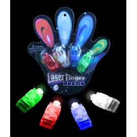 Laser Finger Beams - 48 ct. box Bright LED finger lights