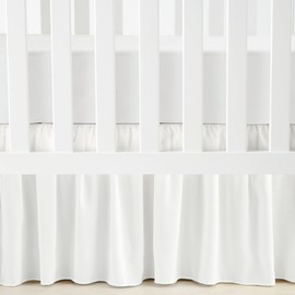 Lush Decor Ruffle Crib Skirt, 16" Drop, White