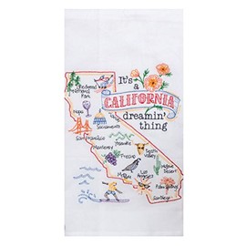 Kay Dee Designs ST Thing California EMB F/S Dish Towel, 17.5 x 28, Various