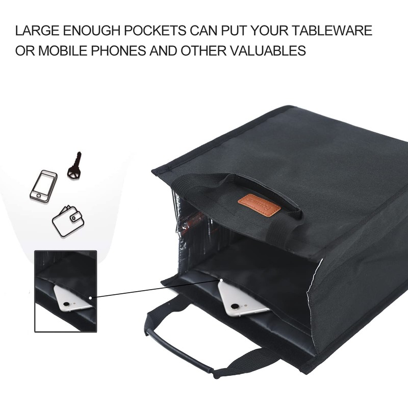 Lunch Bags for Women Insulated Reusable Lunch Tote with Internal