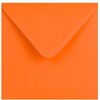 155mm x 155mm Square envelopes for Greeting Cards Wedding Invitation Crafts Coloured Envelopes - Pack of 25 Envelopes (Orange)