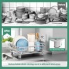 MOUKABAL Dish Drying Rack - Stainless Steel Dish Rack, Dish