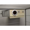 Sturdy Nest Box - Cage Attachment, Hinged Lid, Perching Ledge