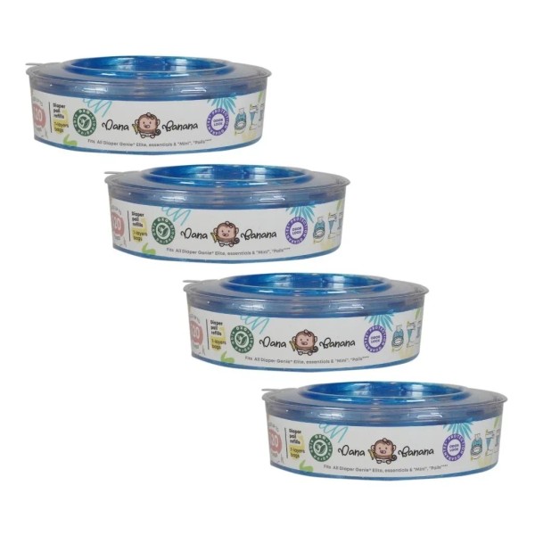 Pack 4 Eco Bolsas Para Desechar Pañales Compatibles Genie Género