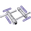 YAKAMOZ 2Pcs Ratchet T Handle Tap Wrench Set, 1/16" to