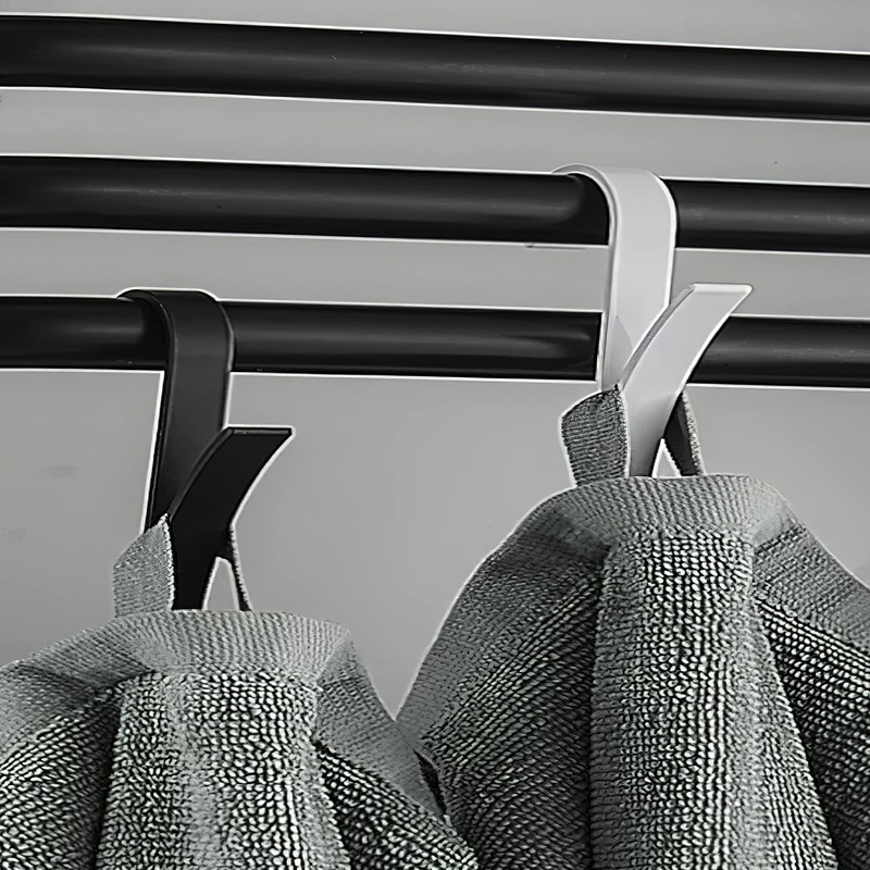 Pack of 10 Thermal Furniture Robe Hooks Towel Hooks Radiator