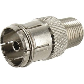 LEGRAND, 091049 Socket Adaptor for Diameter 9.52 mm Male TV/SAT Adaptor Type F Coax Connector Silver