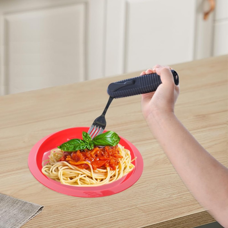 Forzaddik Adaptive Utensils Spoons Forks Set,Open Handle Design Provides Several