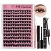 Mayhug Eyelash Extensions Set, 3D Volume Eyelash Extension, 144 Pieces,