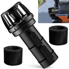 DECKMAN WS25025A VT2525 Wet/Dry Vacs Vacuum Muffler Diffuser - 2-1/2-Inch Diffuser Shop Vacuum Attachment for Most Shop Vacuums - Reduces Blown Debris and Dust - Black