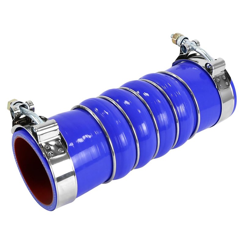 2PCS Silicone Upper Radiator Hoses with Clamps 2.5" ID Compatible