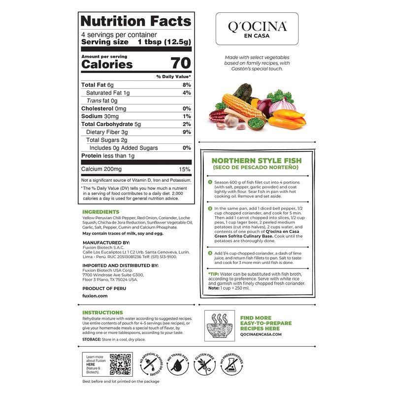 Green Sofrito Culinary Base by Gaston Acurio (1.79 Ounce (1