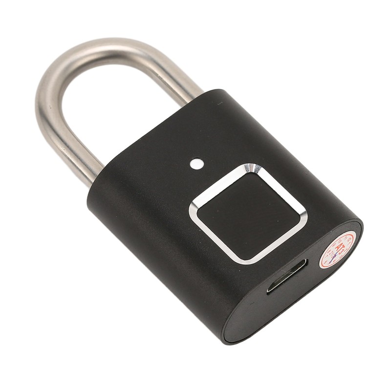 Smart Keyless Fingerprint Padlock Waterproof Biometric Prevent Theft Rechargeable USB
