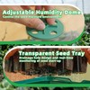 5Sets Seed Starter Tray with Grow Light, Elevated Seedling Starter