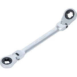 BGS 71028 | Double Ratchet Ring Spanner Set | adjustable | with E-Type Ring Heads | E6 - E24 | 4 pcs.