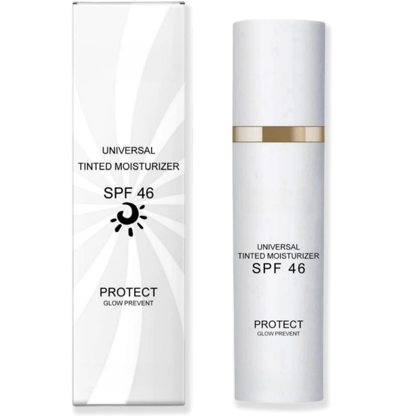 Tinted Moisturiser Sunscreen,Tinted Spf 46 Face Moisturiser,Tin-Ted Sunscreen Spf 46,Anti