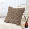 OTOSTAR Corduroy Decorative Throw Pillow Covers 22x22 Inch Super Soft