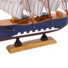 Model Ship Mediterranean Style High Density Natural Pinewood Durable Vibrant