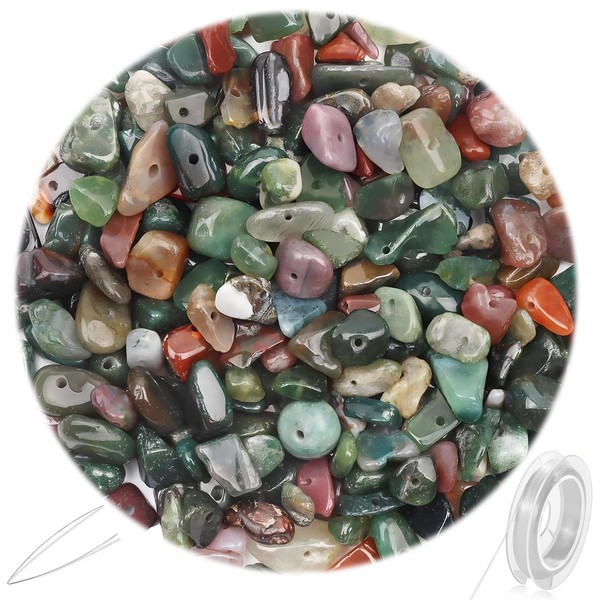 Natural Chip Stone Beads 450pcs Indian Agate Chips 5-8mm Genuine
