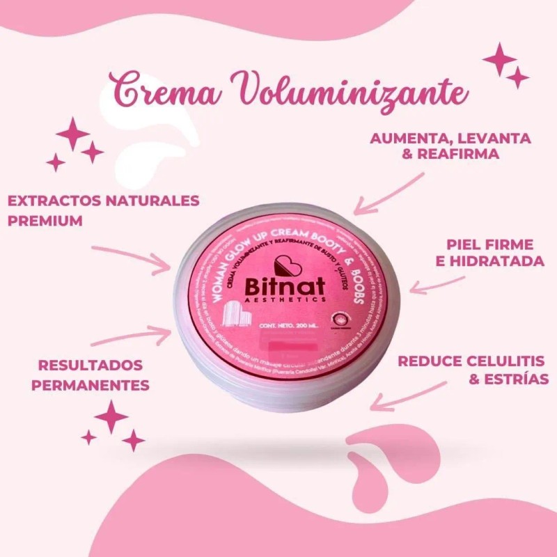 Kit Aumento De Busto Y Gluteo Natural (1 Frasco Y