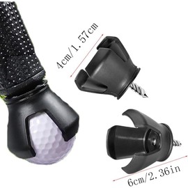 Golf Ball Retriever,6 Pcs 3-Prong Golf Ball Retriever Grabber Pick Up,Back Saver Claw Put On Putter Grip,Suction Cup Ball Grabber