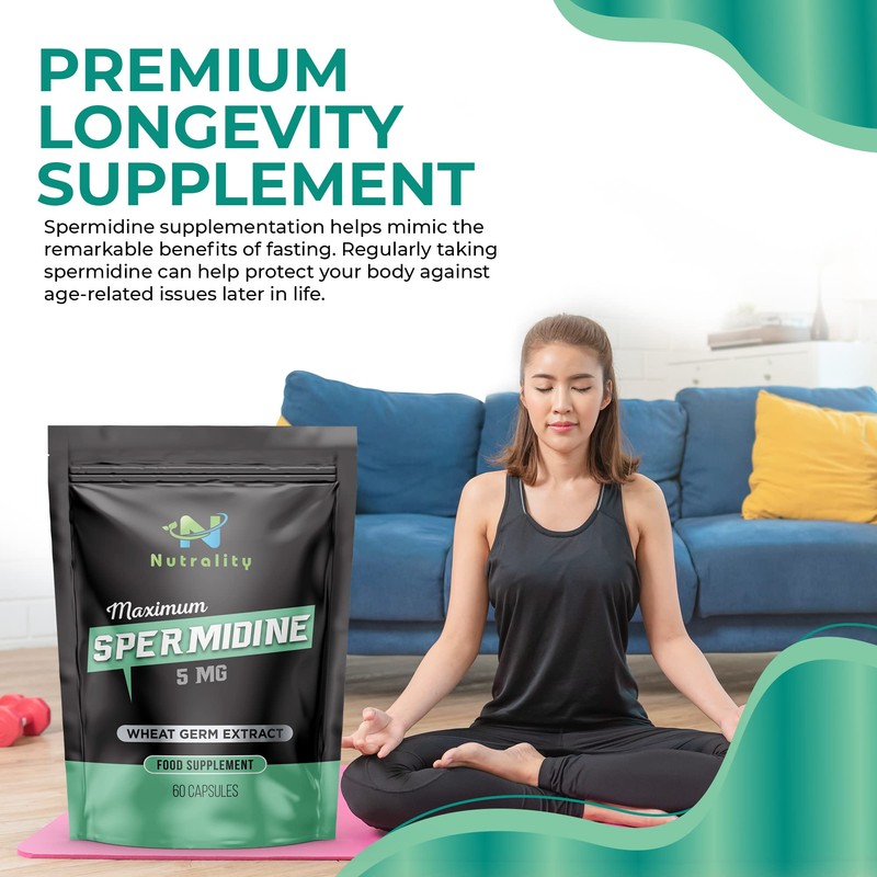 Nutrality Spermidine Supplement 5mg | For Men & Women |