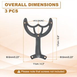 PATIKIL Ceiling Fan Blades Arms Replacement, 3 Pcs 52" Fan Blade Replacement Parts Mounting Bracket Kit for Replacing the Worn Fan Blades, Grey