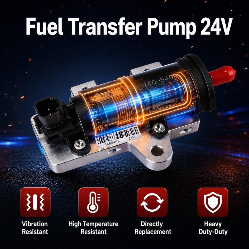 446-5409 24V Fuel Transfer Pump for Caterpillar CAT C4.4 C6.6