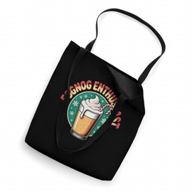 Eggnog Enthusiast Funny Holiday Drink Tote Bag