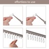 Jetec 180 Pcs Metal Curtain Track Hooks S Shaped Small
